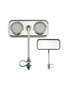 Rectangle Mirror Chrome Clear Reflectors.